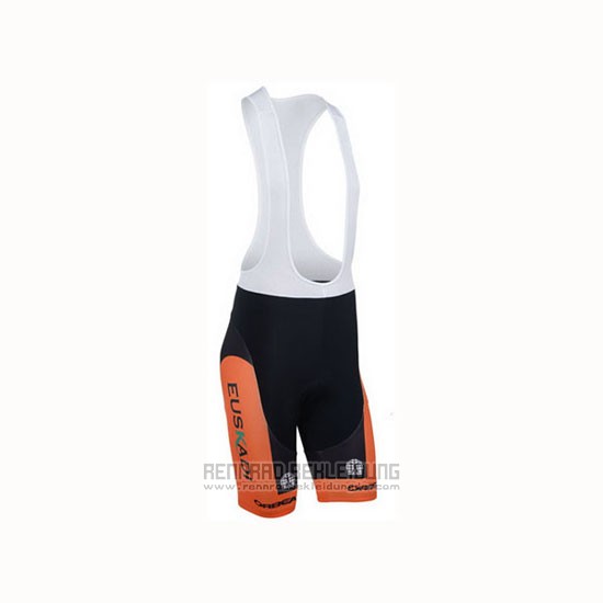 2013 Fahrradbekleidung Euskalte Orange Trikot Kurzarm und Tragerhose - zum Schließen ins Bild klicken